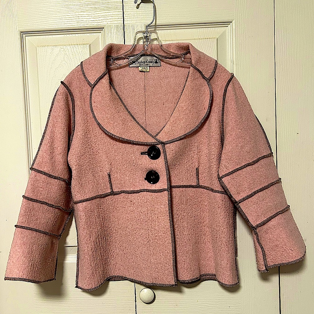 Vintage Beebop & Wally New York Large pink cropped jacket